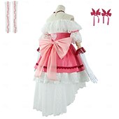 tanie Kostiumy anime-Puella Magi Madoka Magica Kaname Madoka Anime Sukienka Kostium Cosplay Stroje Garnitury cosplay Sukienki Rękawiczki Karnawał Bal maskowy Kostium Na Damskie Dla dziewczynek Dla dorosłych