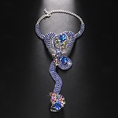 economico Braccialetti-Per donna Braccialetti anello Classico Serpente Con animale Prezioso Di tendenza Oversize Strass Gioielli braccialetto Argento / Oro Per Graduazione Serata