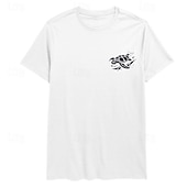 abordables T-shirt graphique pour hommes-Homme Tortues T-shirt Coton Manche Courte Graphique Chemise Noir Blanche Vert Véronèse T-shirt confortable Rue Fête Vêtements de créateurs de mode