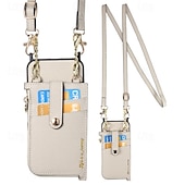 זול נרתיקים לאייפון-טלפון מגן עבור אייפון 16 iPhone 15 Pro Max iPhone 14 13 12 Pro Max Plus מארז כרטיס ארנק ניתן לניתוק רוכסן עם שרוך לב רטרו TPU עור PU