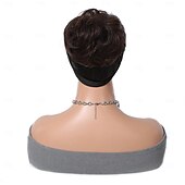 abordables Chignons-chignons Chignon Cheveux Synthétiques Pièce de cheveux Extension des cheveux Ondulé Boucle rebondissante Soirée du quotidien Usage quotidien Marron foncé #2