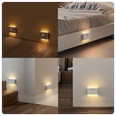 cheap Sensor Night Lights-Smart Sensor Night Light Led Infrared Light Sensor Night Light Typec Rechargeable Magnetic Wireless Sensor Night Light
