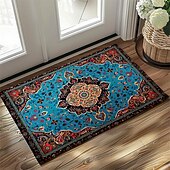 preiswerte Fußmatten-Vintage-Ramadan-Druck, Fußmatte, Fußmatten, waschbare Teppiche, Küchenmatte, rutschfester, ölbeständiger Teppich, Innen- und Außenmatte, Schlafzimmerdekoration, Badezimmermatte, Eingangsteppich