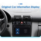 お買い得  カー・マルチメディア・プレーヤー-android カーラジオメルセデスベンツ c クラス/clk 2000-2005 8g128g carplay ステレオプレーヤー wifi gps ナビゲーション