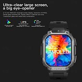 cheap Smart Watches-696 DM63 Smart Watch 2.13 inch 4G LTE Cellular Smartwatch Phone Bluetooth 4G Pedometer Call Reminder Heart Rate Monitor Compatible with Android iOS Men GPS Hands-Free Calls with Camera IP 67 48mm