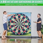 economico Accessori e attrezzatura da golf-Il set da gioco per scheggiature da golf include un tappetino da gioco adesivo da 6x6 piedi, giochi da golf n&#039;stick con palline da golf chip n&#039;stick - bersagli con tappetino per scheggiature