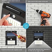 cheap Outdoor Wall Lights-Solar Motion Sensor Wall Light 20LEDs Tri-operating Modes IP65 Waterproof Outdoor Light for Yard Garden Fence Garage