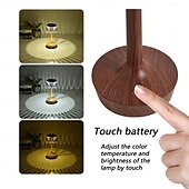 baratos Candeeiros de mesa-Candeeiro de mesa LED cogumelo com carregamento USB com design de interruptor de botão Candeeiro de mesa de três cores luz noturna decorativa mesa de cabeceira candeeiro noturno decoração interior para bar café quarto