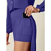 abordables jupe femme-ensemble jupe 2 pièces taille haute en tencel