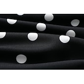 billige skjorte for menn-Herre Skjorte Sommerskjorte Hawaii skjorte Skjorte med knapper Svart Rosa Langermet Polkadotter Aftæpning utendørs Gate Knapp ned Klær Polyester Mote Fritid Pustende Bekvem