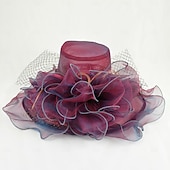 ieftine pălării de petrecere-Palarie organza Oficial Plajă Elegant Cu Funde Diadema Articole Pentru Cap