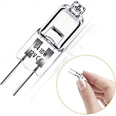 abordables Ampoules LED double broche-10 pièces ampoule halogène g4 10w 12v ampoule de hotte de cuisine blanc chaud 3000k pour chambre salle de bain armoire salon et salle à manger efficacité énergétique