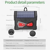 cheap Outdoor Wall Lights-Ultrasonic Animal Repellent Solar Outdoor Waterproof Ultrasonic Bird Repellent Explosive Flash Mouse Repellent USB Solar Charging Method Used for Home Garden Yard Garage Farm 1PC