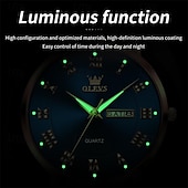 levne Quartz hodinky-Nové pánské hodinky Olevs Olevs značky s luminiscenčním kalendářem týdenním ukazatelem jednoduché quartzové hodinky s dvojitým kalendářem vodotěsné sportovní hodinky s vysokou hodnotou