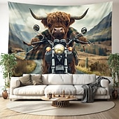 baratos tapeçarias de animais-praia iaque óculos de sol pendurado tapeçaria arte da parede grande tapeçaria mural decoração fotografia pano de fundo cobertor cortina casa quarto sala de estar decoração
