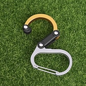 cheap Camping Accessories-Climbing Carabiner D Type Carabiner Hook Aluminium Alloy Hanging Carabin