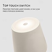 cheap Table Lamps-Aluminum Dimming Floor Lamp Rechargeable Standing Lamp Indoor Bedroom Living Room Atmosphere Desk Lamp Type-C