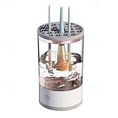 cheap Home Appliances-USB Plug Portable Electric Makeup Brush Cleaner With Rubber Makeup Machine Electric USB Quick Cleaner Cleaning Brush Collar Brush