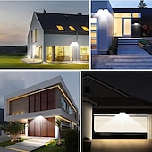 cheap Outdoor Wall Lights-Solar Motion Sensor Wall Light 20LEDs Tri-operating Modes IP65 Waterproof Outdoor Light for Yard Garden Fence Garage