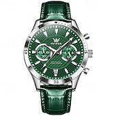 cheap Quartz Watches-New Olevs Men&#039;S Business Watch Chronograph Calendar 24-Hour Indicator Multi-Functional Quartz Watch Fashion Trend Waterproof Sports Watch