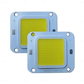 abordables Accesorios LED-Lámpara LED COB de alta potencia, 2 uds., chip blanco cálido, blanco natural y blanco para foco de luz de inundación diy, dc30-34v