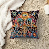 economico stile bohémien-astrolabio modello etnico modello 1pc federe per cuscini dimensioni multiple costiero cuscini decorativi per esterni morbido cuscino in velluto custodie per divano divano letto decorazioni per la casa