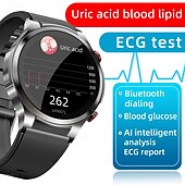 economico Smartwatch-696 W11PRO Orologio intelligente 1.32 pollice Intelligente Guarda Bluetooth ECG + PPG Monitoraggio della temperatura Pedometro Compatibile con Android iOS Da uomo Chiamate in vivavoce Promemoria di