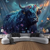 baratos tapeçarias de animais-praia iaque óculos de sol pendurado tapeçaria arte da parede grande tapeçaria mural decoração fotografia pano de fundo cobertor cortina casa quarto sala de estar decoração