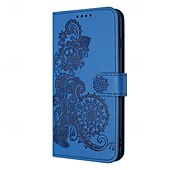 cheap iPhone Cases-Phone Case For iPhone 16 iPhone 15 Pro Max iPhone 14 13 12 11 Pro Max Mini SE X XR XS Max 8 7 Plus Wallet Case Magnetic with Wrist Strap Kickstand Flower Floral TPU PU Leather