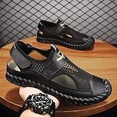 preiswerte Outdoor-Sandalen-Braune Mesh-Sandalen für Herren – atmungsaktive und stylische Sommerschuhe für Strand, Urlaub &amp; Outdoor-Aktivitäten
