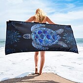 cheap Beach Towel Sets-Beach Towel Bath Towel Large 80cm x 160cm 3D Print Sea Pattern Towel Bath Towel Beach Sheet Blanket Classic 100% Micro Fiber Comfy Blankets