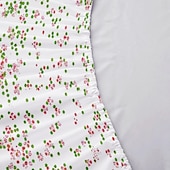 cheap Sheets &amp; Pillowcase-Floral Spring Fitted Sheet Set Ultra Soft Breathable 100% Cotton Silky Bed Sheets Deep Pocket Bedding Sheets 3 Piece Queen King Size