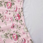 baratos Lençóis e fronhas-feliz dia das mães 100% algodão rosa primavera padrão conjunto de lençóis ultra macios e respiráveis lençóis de seda lençóis de cama com bolso profundo 3 peças queen king size