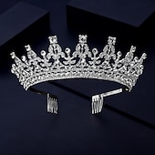 cheap Hair Styling Accessories-Luxury Queen&#039;s Crown Wedding Banquet Party Pan Hair Crown Water Diamond Hair Accessories Bride Crown Headband