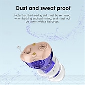 cheap Personal Care Electronics-Invisible Noise Reduction Hearing AidRechargeable Sound Amplifier for the ElderlyHearing AidRechargeable CompartmentAccessories