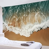 Недорогие Тапестри́ на океа́нском пляже-Пляжный остров, подвесной гобелен, настенное искусство, большой гобелен, фреска, декор, фотография, фон, одеяло, занавеска, украшение для дома, спальни, гостиной