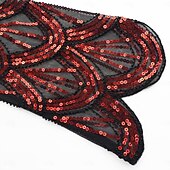 abordables Châles &amp; Écharpes-Rétro Vintage Années Folles Années 1920 Manteau Châles Gatsby le Magnifique Invité au mariage Paillettes Femmes Halloween Carnaval Mascarade Mariage robe demoiselle d honneur Événement / Fête Adulte