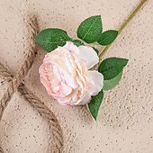 economico Il signor e la signora matrimonio-5 pezzi di rosa occidentale nucleo peonia singola testa fiore di simulazione decorazione della casa fiore artificiale fiore portatile di nozze