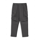 baratos Calças Cargo-Homens Calças Cargo Calça cargo Calças Calças de trabalho Cintura elástica Bolso multi Tecido Conforto Respirável Casual Diário Streetwear Esportes Moda Cinzento Verde ダークカーキ Micro-Elástica