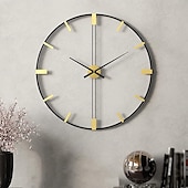 halpa Seinäkoristeet-metalli pyöreä iso seinäkello luova takorauta kello retro taottu 60 cm äänetön seinäkello tikittävä paristokäyttöinen kotikeittiöön kahvila hotellitoimisto
