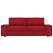 baratos Cobertura de Sofa-Capa de Sofá de Veludo de 3 Lugares Colcha de Veludo em Cor Sólida
