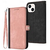 Недорогие Чехлы для iPhone-Чехол для iPhone 16 iPhone 15 Pro Max iPhone 14 13 12 11 Pro Max Mini SE X XR XS Max 8 7 Plus кошелек магнитный с ремешком для запястья подставка ретро TPU PU кожа