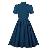 levne Šaty-Retro 50. léta Rockabilly Polední Šaty na šaty Flare šaty Maškarní kostým Dámské Dovolená Ležérní Dospělé Šaty Jaro léto