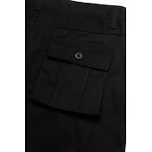 cheap Cargo Pants-Men's Cargo Pants Cargo Trousers Trousers Tactical Work Pants Straight Leg Flap Pocket Plain Comfort Breathable Full Length Outdoor Work Basic Tactical Black Army Green Inelastic