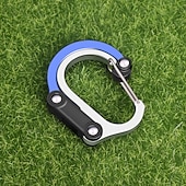 cheap Camping Accessories-Climbing Carabiner D Type Carabiner Hook Aluminium Alloy Hanging Carabin