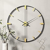 halpa Seinäkoristeet-metalli pyöreä iso seinäkello luova takorauta kello retro taottu 60 cm äänetön seinäkello tikittävä paristokäyttöinen kotikeittiöön kahvila hotellitoimisto