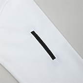 baratos Polo Clássico Masculino-Homens Camiseta Polo Pullover Esportes Roupa Diária Quarter Zip Manga Longa Moda Confortável Tecido Bolsos Zip Up Primavera &amp; Outono Normal Preto Branco Azul Marinha Laranja Camiseta Polo