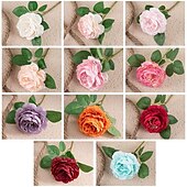 economico Il signor e la signora matrimonio-5 pezzi di rosa occidentale nucleo peonia singola testa fiore di simulazione decorazione della casa fiore artificiale fiore portatile di nozze