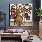 economico Quadri famosi-dipinto a olio fatto a mano su tela decorazione della parete di arte famoso picasso figura astratta per la decorazione domestica pittura senza cornice arrotolata non stirata
