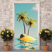 olcso Ajtófedelek-kókuszfa ajtóhuzatok ajtó kárpit ajtó függöny dekoráció háttér ajtó transzparens bejárati ajtóhoz parasztház ünnepi parti dekorációs kellékek